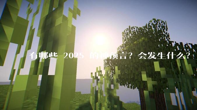 有哪些 2025 的神预言？会发生什么？