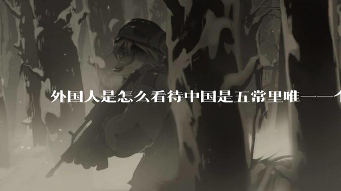 外国人是怎么看待中国是五常里唯一一个不是白人面孔的国家？