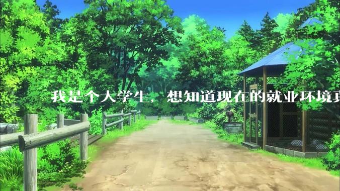 我是个大学生，想知道现在的就业环境真的有网上说的那么严峻吗?